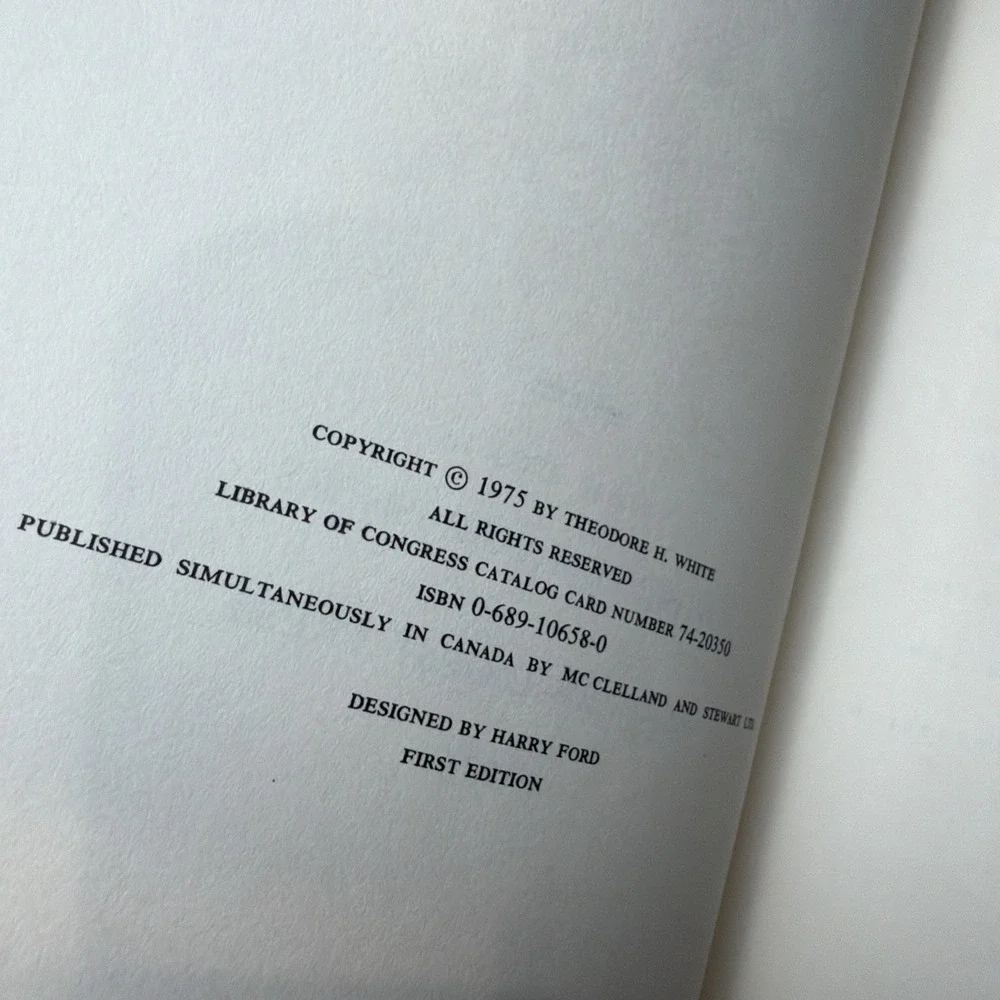 Breach of Faith: The Fall of Richard Nixon by Theodore H. White 1sr Edition 1975